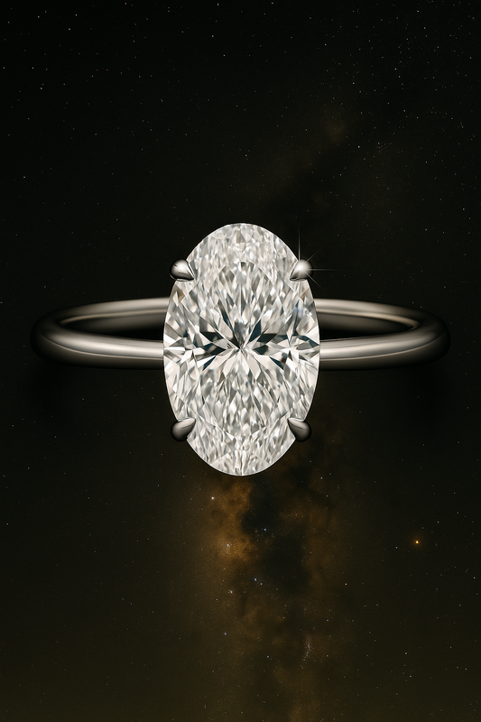 Oval-Cut Diamond Engagement Ring