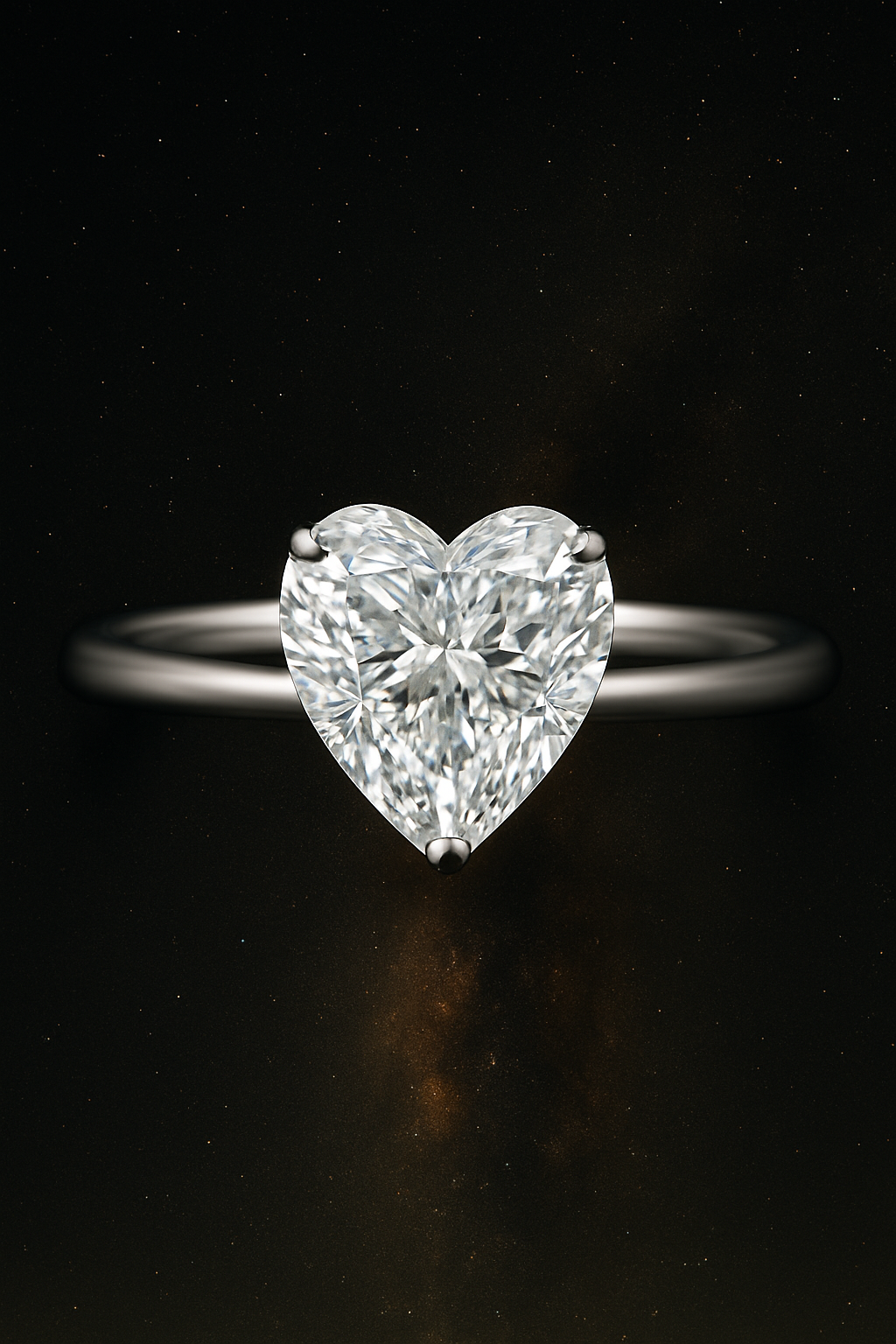 Heart-Cut Diamond Engagement Ring