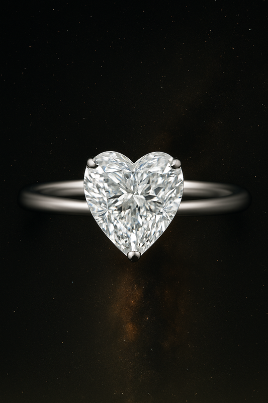 Heart-Cut Diamond Engagement Ring