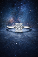 Emerald-Cut Diamond Engagement Ring