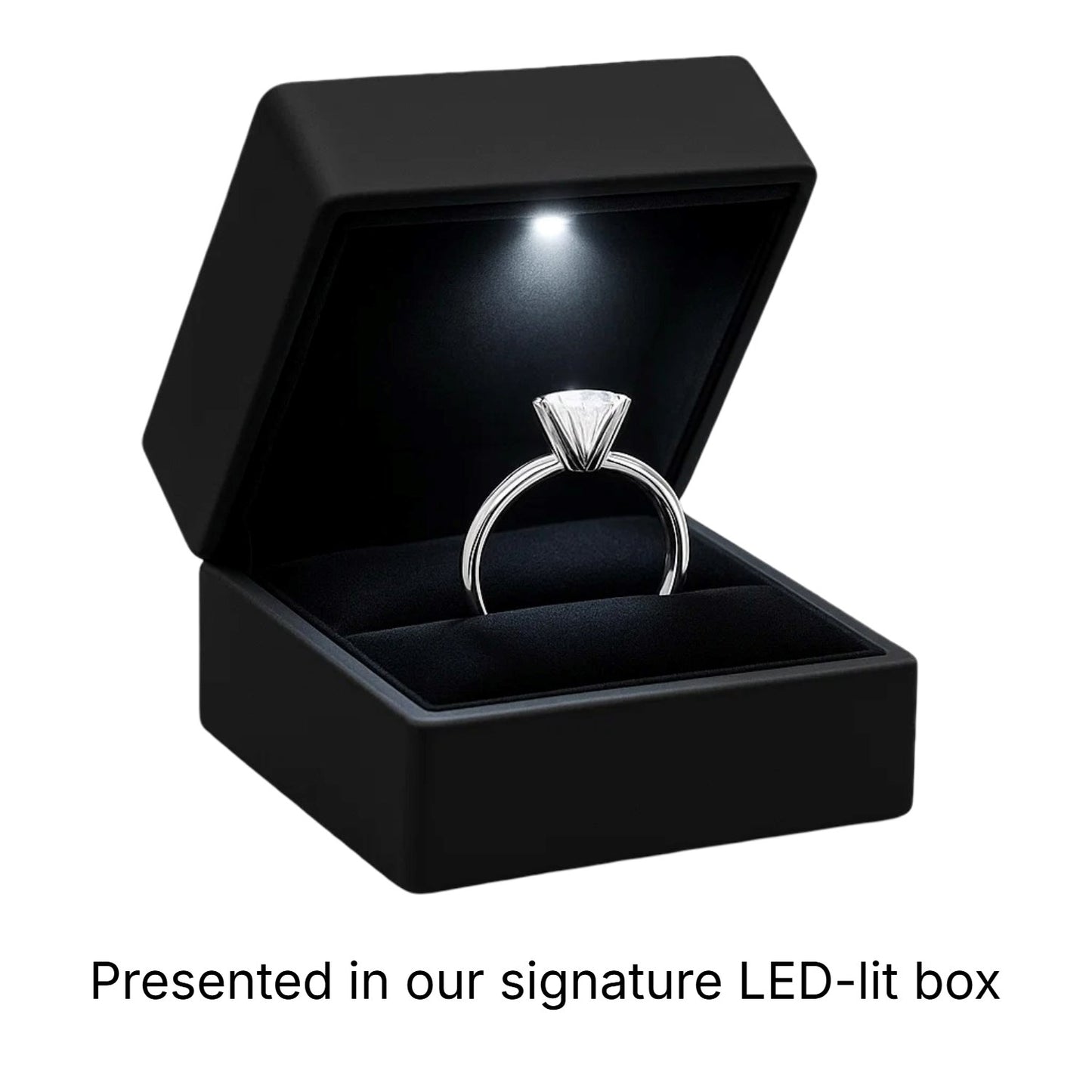 1 1/2 Carat Oval Lab Grown IGI G/VS1 Diamond Solitaire Ring in 14K White Gold