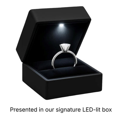 1 1/2 Carat Oval Lab Grown IGI G/VS1 Diamond Solitaire Ring in 14K White Gold