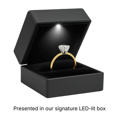 1.50Ct Emerald Lab Grown IGI G/VS1 Diamond Ring in 14K Yellow Gold