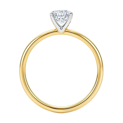 1.50Ct Emerald Lab Grown IGI G/VS1 Diamond Ring in 14K Yellow Gold